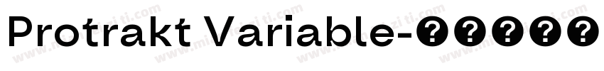 Protrakt Variable字体转换